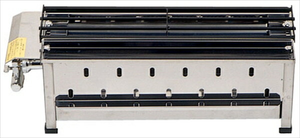 楽天市場】無煙式やきとり器 KE-W LPガス【 焼き物器 焼鳥 うなぎ焼台