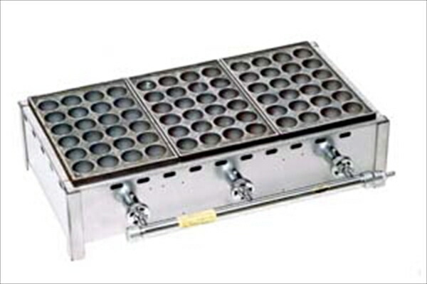 直送品■ガス式ジャンボたこ焼器（２４穴） [ ＫＱ&minus;２４Ｊ&minus;６６枚掛ＬＰＧ ] GTK5909 [ 1-1004-0109 ]｜ダイレクトコム ～ProTool館～
