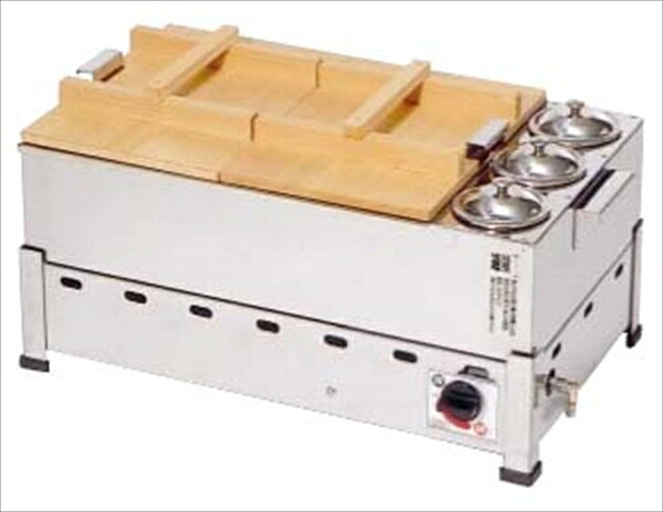 直送品■１８－８ガス式酒燗付おでん鍋（湯煎式） [ ＫＯＴ－２－Ｓ都市ガス ] EOD252