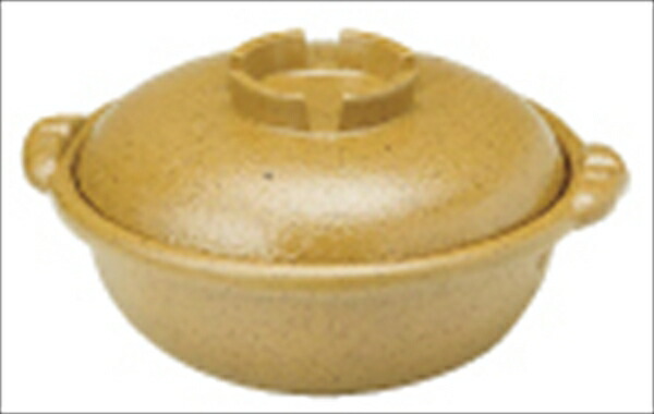遠藤商事 アルミ合金　黄瀬戸土鍋風鍋　２７cm QDN08027