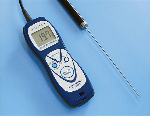 ThermoPORT(サーモポート) ハンディ温度計　キャリブレーションサーモ [ ＴＰ&minus;５００ＫＴ　標準センサ付 ] BOVO301 [ 1-0618-0201 ]｜ダイレクトコム ～ProTool館～