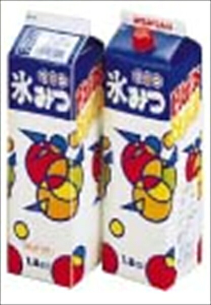 直送品■氷みつ１．８Ｌ（８本入） [ 青リンゴバーモンド ] FKO14008