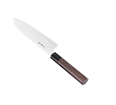 河村刃物 堺菊守　和式　三徳（両刃）ウォールナット [ １７cm ] AKKA801