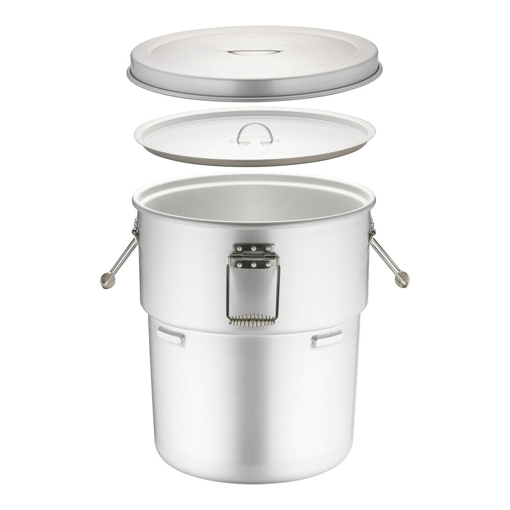 オオイ金属元素アルマイト 段付二重食缶 （総やか用）２５０－Ｘ （５０ｌ） [ 1-0193-0603 ]