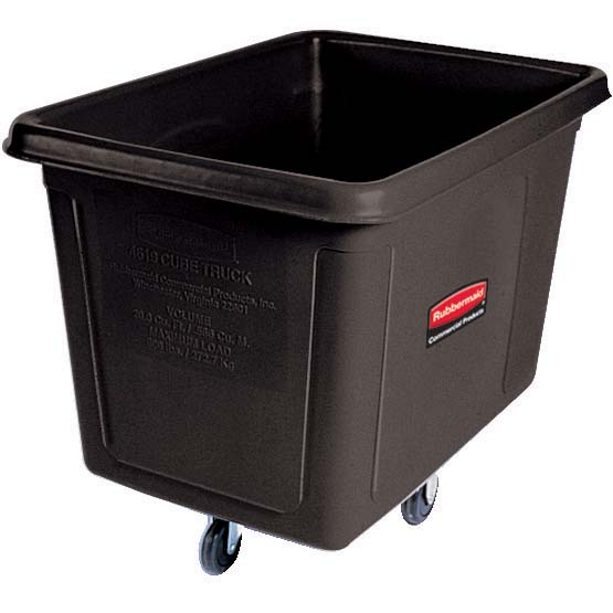■直送品 Rubbermaid(天然ゴムお手伝いさん) 天然ゴムお手伝いさん 正六面体貨物自動車 No.４６０８ （黒いこと）  [  1-1415-0801  ]
