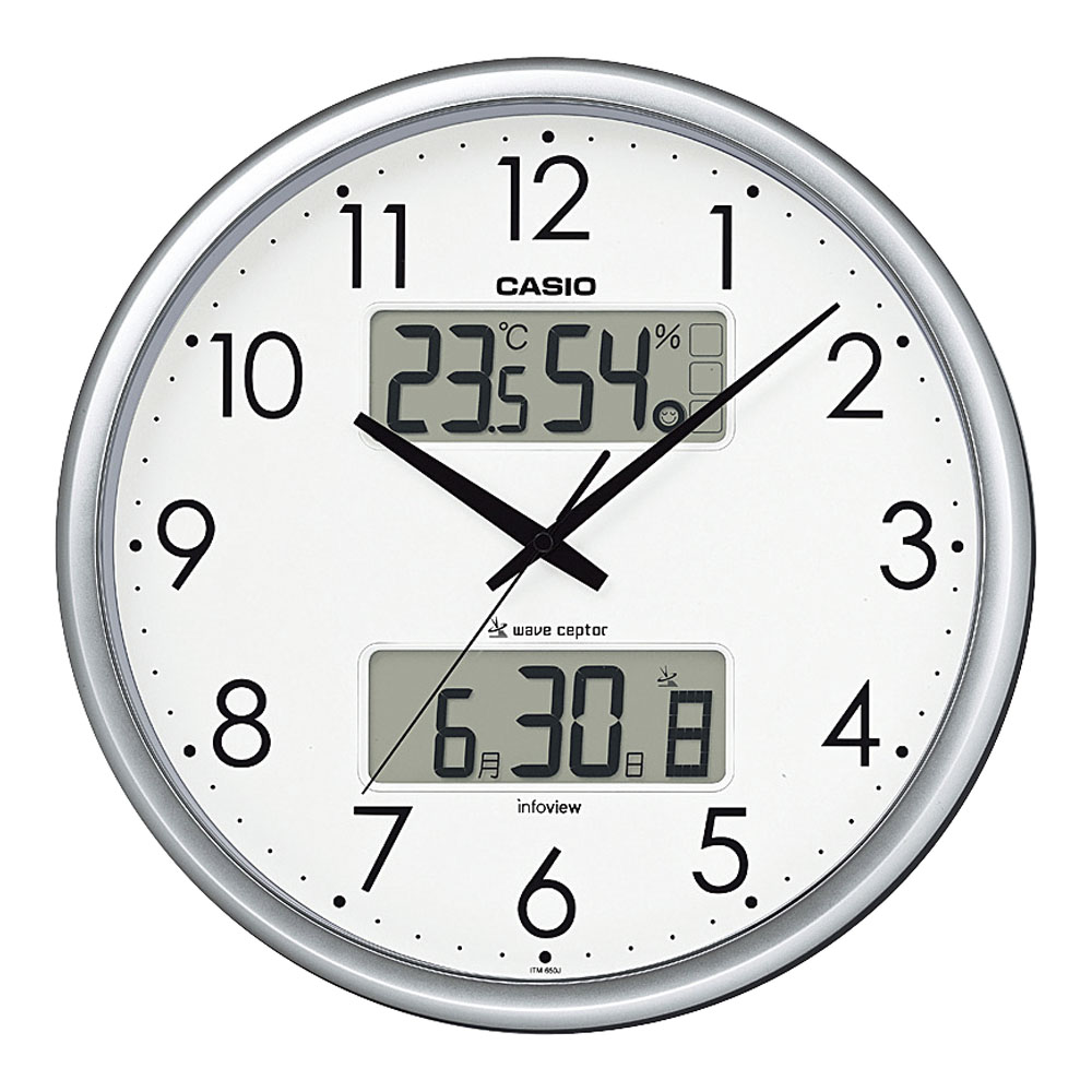 CASIO(カシオ)カシオ　温湿度計付電波時計ＩＴＭ&minus;６５０Ｊ&minus;８ＪＦ [ 1-2603-0601 ]｜ダイレクトコム ～ProTool館～