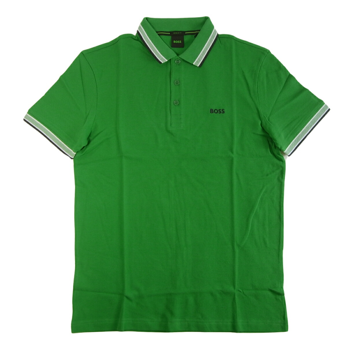 HUGO BOSS ヒューゴボス ポロシャツ メンズ PADDY REGULAR FIT パディ レギュラーフィット ゴルフ スポーツ グリーン 50469055 10241663 01 364|インポートブランドショップPiazza