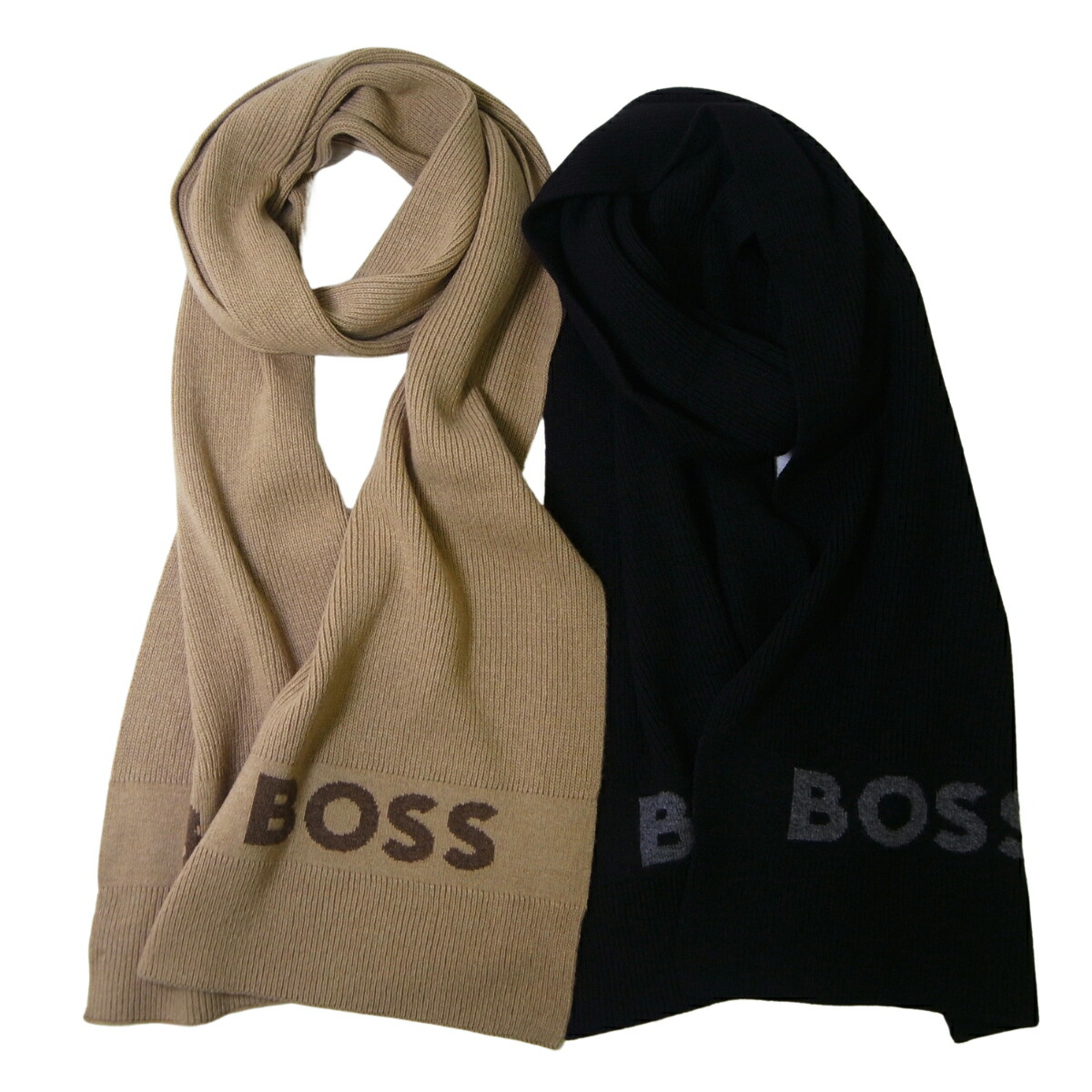 楽天市場】ヒューゴヒューゴボス HUGO HUGOBOSS マフラー ブラック