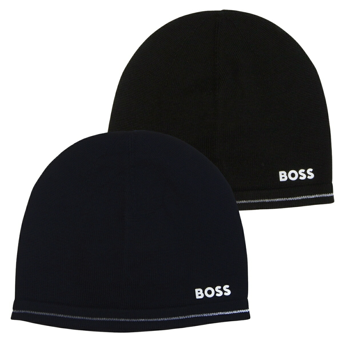 BOSS ボス　ニット帽　マフラー　2点セット　ブラック Amazon | [ヒューゴボス] HUGO マフラー &キャップ メンズ 2点