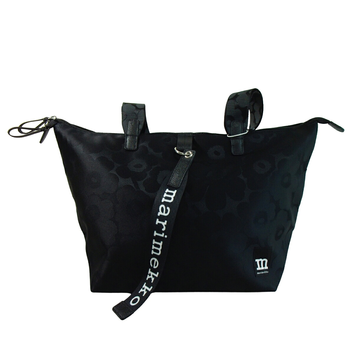 marimekko マリメッコ トートバッグ ショルダーバッグ Tote M ミディアム Unikko ウニッコ ブラック 095310 999フィンランド 北欧｜インポートブランドショップPiazza