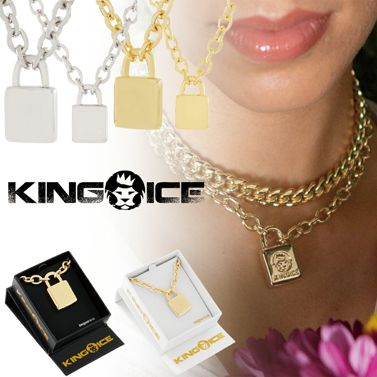 楽天市場】KING ICE キングアイス ネックレス ICED ORIGINAL