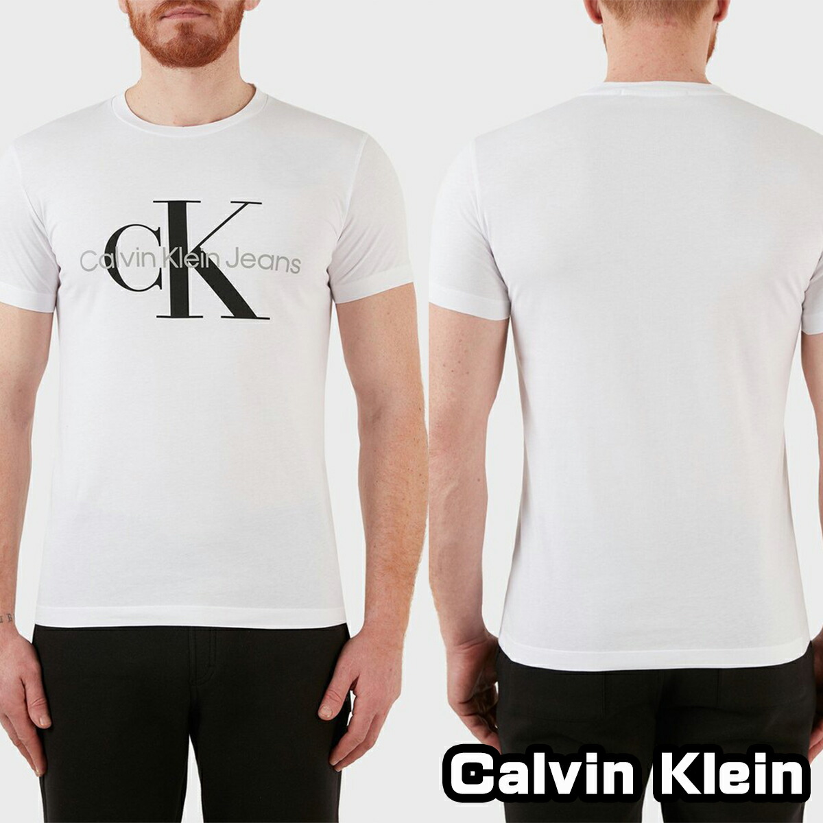 カルバンクライン Calvin Klein Tシャツ ロゴ 半袖 ホワイト メンズ ユニセックス 正規品 J30J320935 [衣類]ユ00582