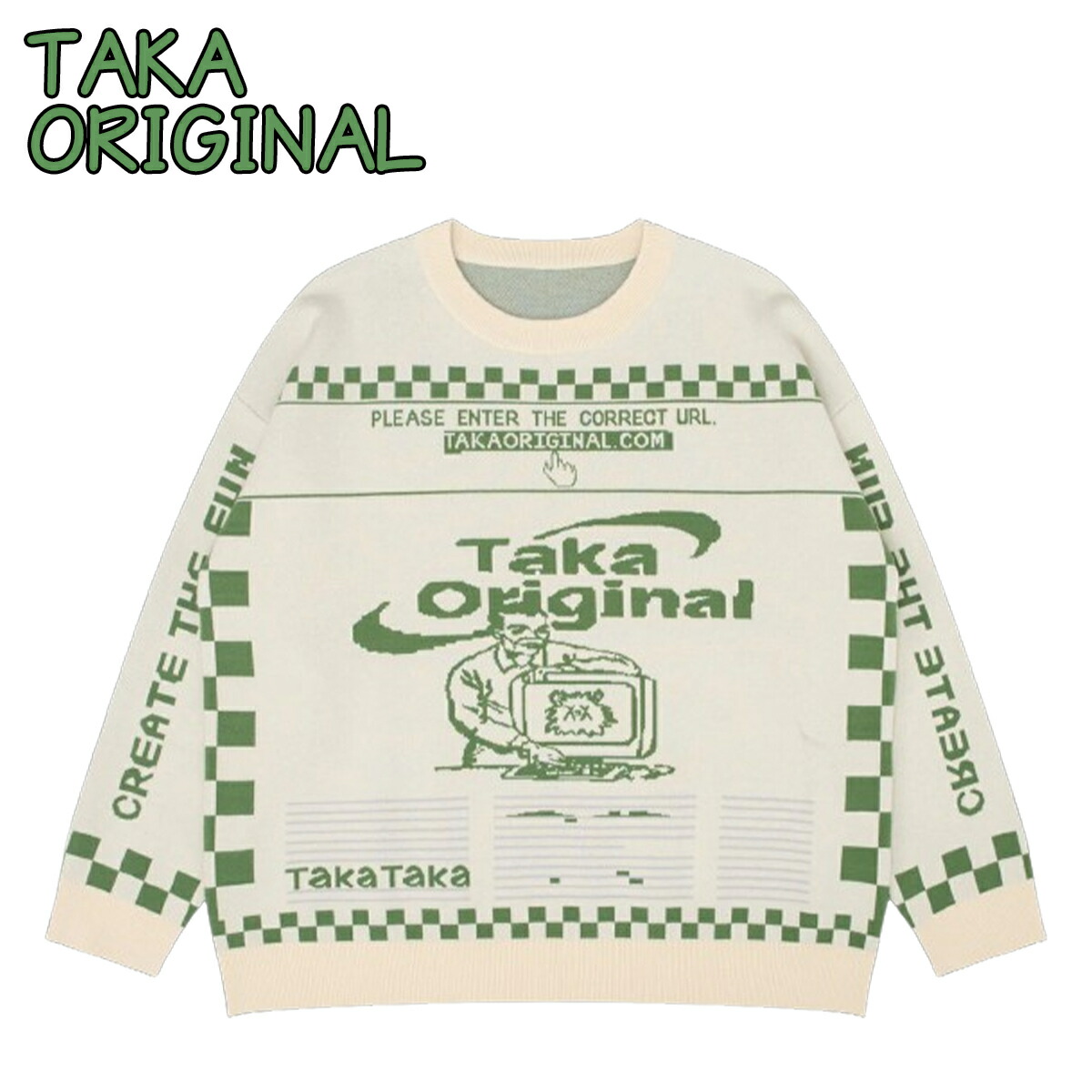 TAKA ORIGINAL◆Gradient Slouchy ニット セーター 送料込 OFF THE LABEL Gradient Slouchy Knit Sweater Grey – TAKA