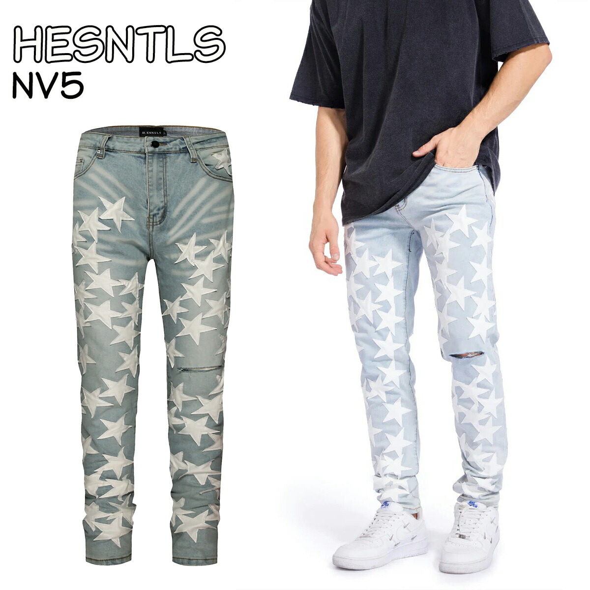 楽天市場】HESNTLS ジーンズ デニム Knife Distressed Denim ミッドウェイトソフトストレッチデニム パンツ ボトムス メンズ  ユニセックス 正規品[衣類] ユ00572 : WILLS