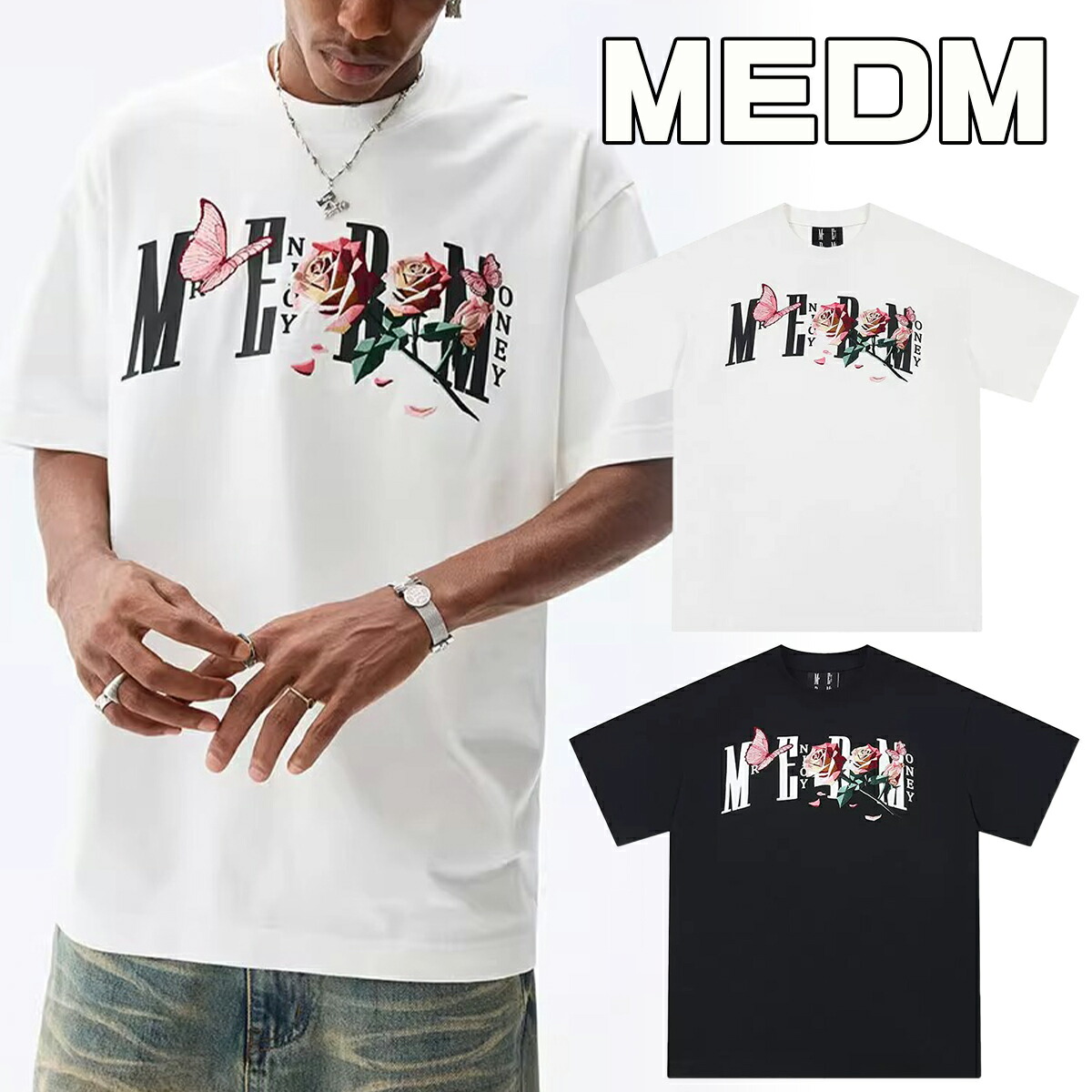 楽天市場】MEDM ミスターエンジョイダマネー 長袖 Tシャツ ロンT
