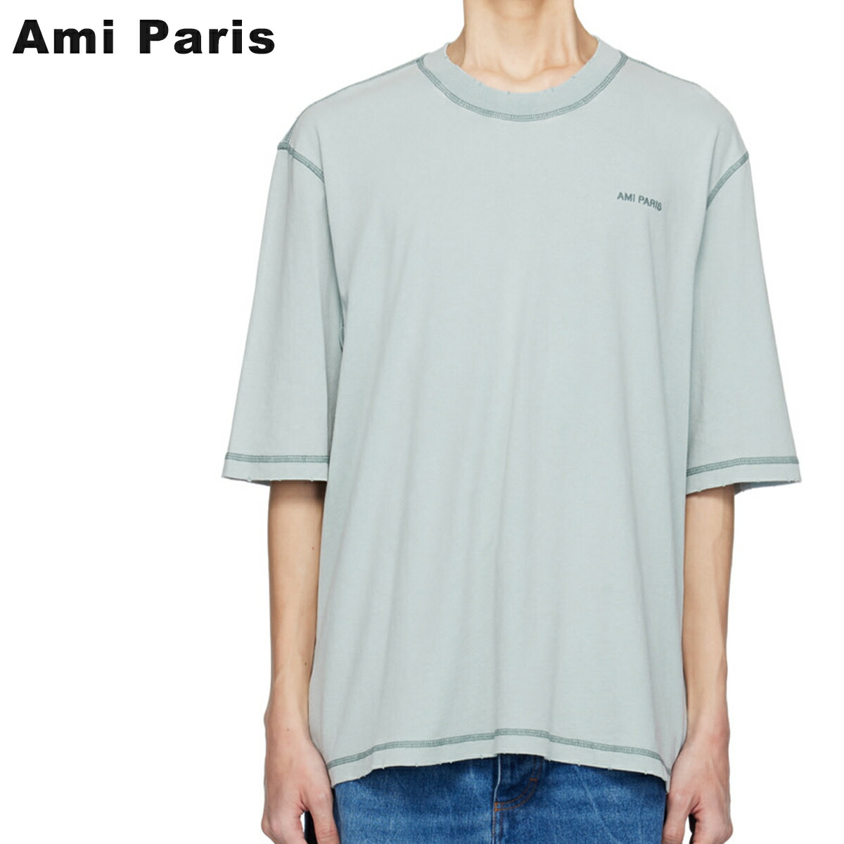 【正規】AMI PARIS アミパリ Tシャツ 楽天市場】AMI PARIS｜アミパリ スタンダードフィット コットン