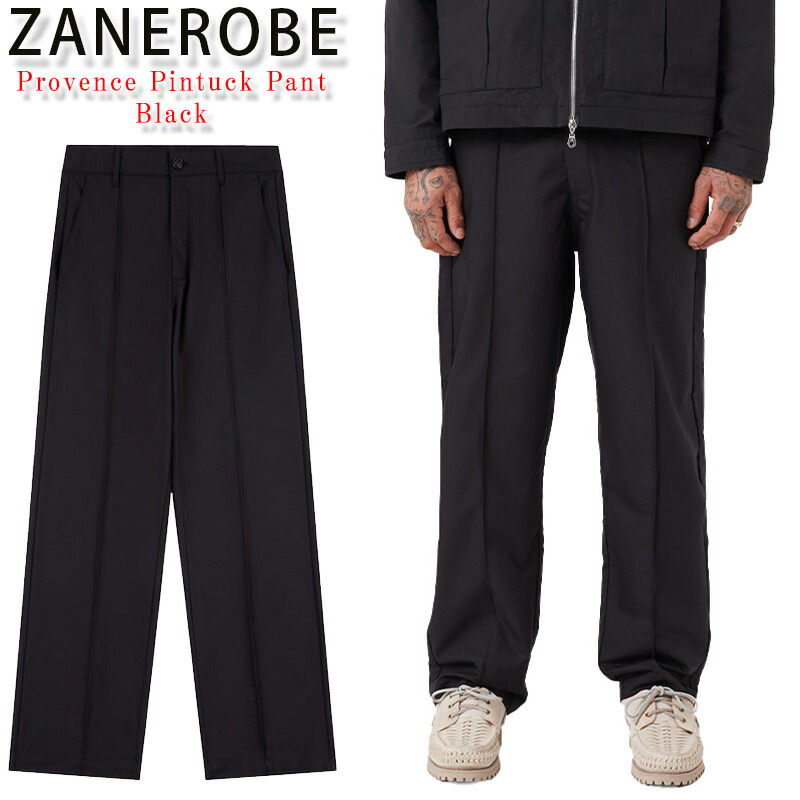 ゼインローブ ズボン下 ZANEROBE Provence Pintuck Pant Black ピンタックパンツ ジョガーパンツ ボトムス 黒いこと メンズ レディース ユニ一発やる 711-ARI [御召しもの] ユ00572