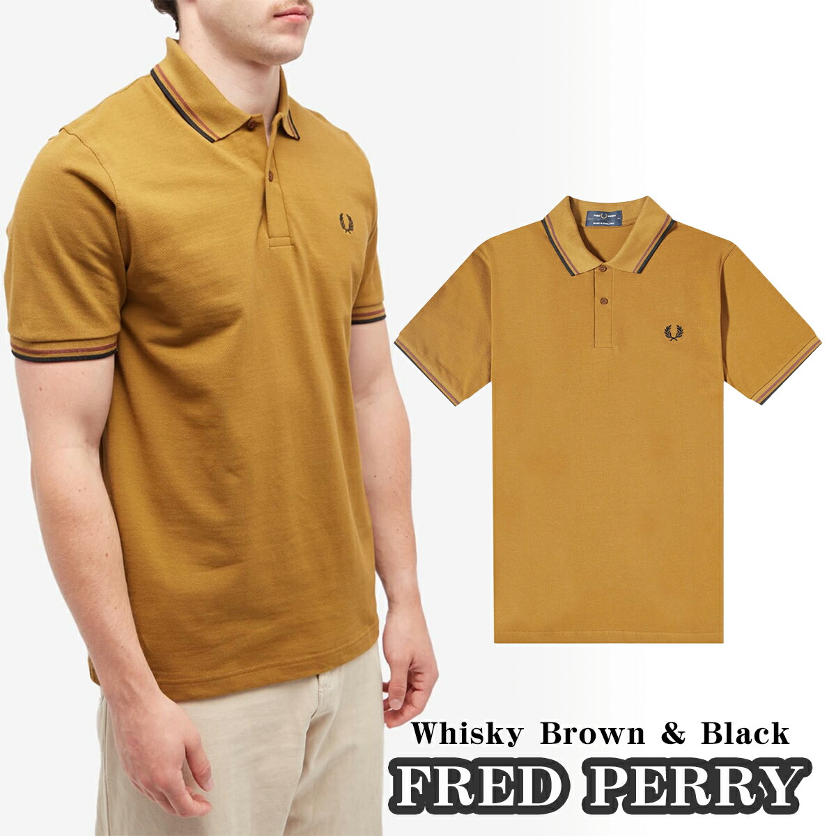楽天市場】フレッドペリー ポロシャツ FRED PERRY TWIN TIPPED