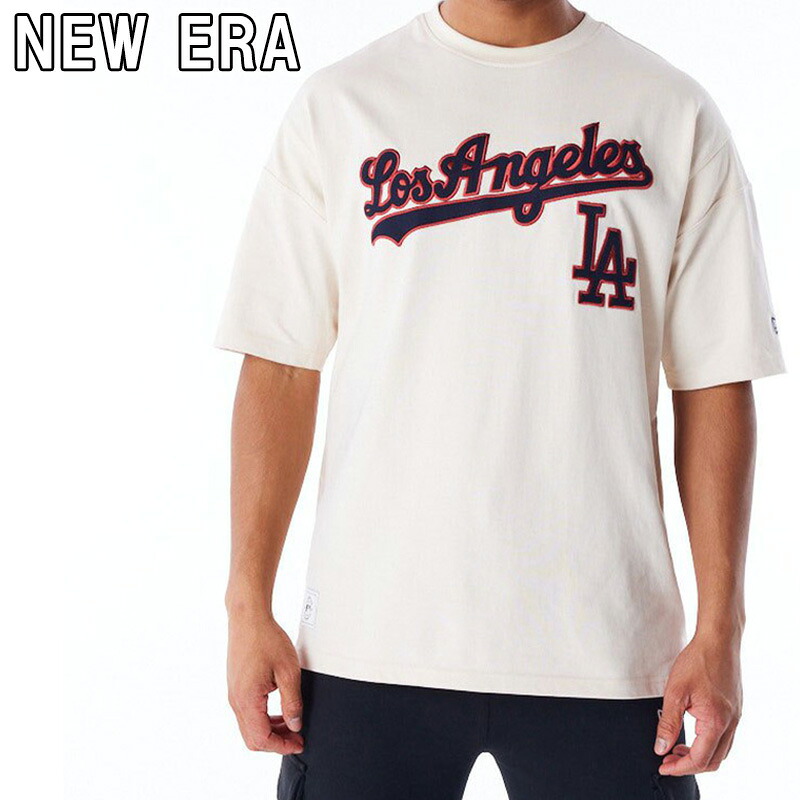 ニューエラ LA ドジャース Tシャツ 半袖 New Era MLB Rib Infill Los Angeles Dodgers オーバーサイズ ロサンゼルス メンズ レディース ユニセックス 正規品 海外限定 [衣類] ユ00582