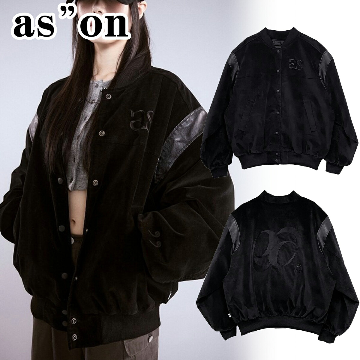 as&rdquo;on アズオン ブルゾン MA1 MIGOS VARSITY JACKET レディースファッション アウター ジャケット 韓国 正規品[衣類] ユ00582｜WILLS