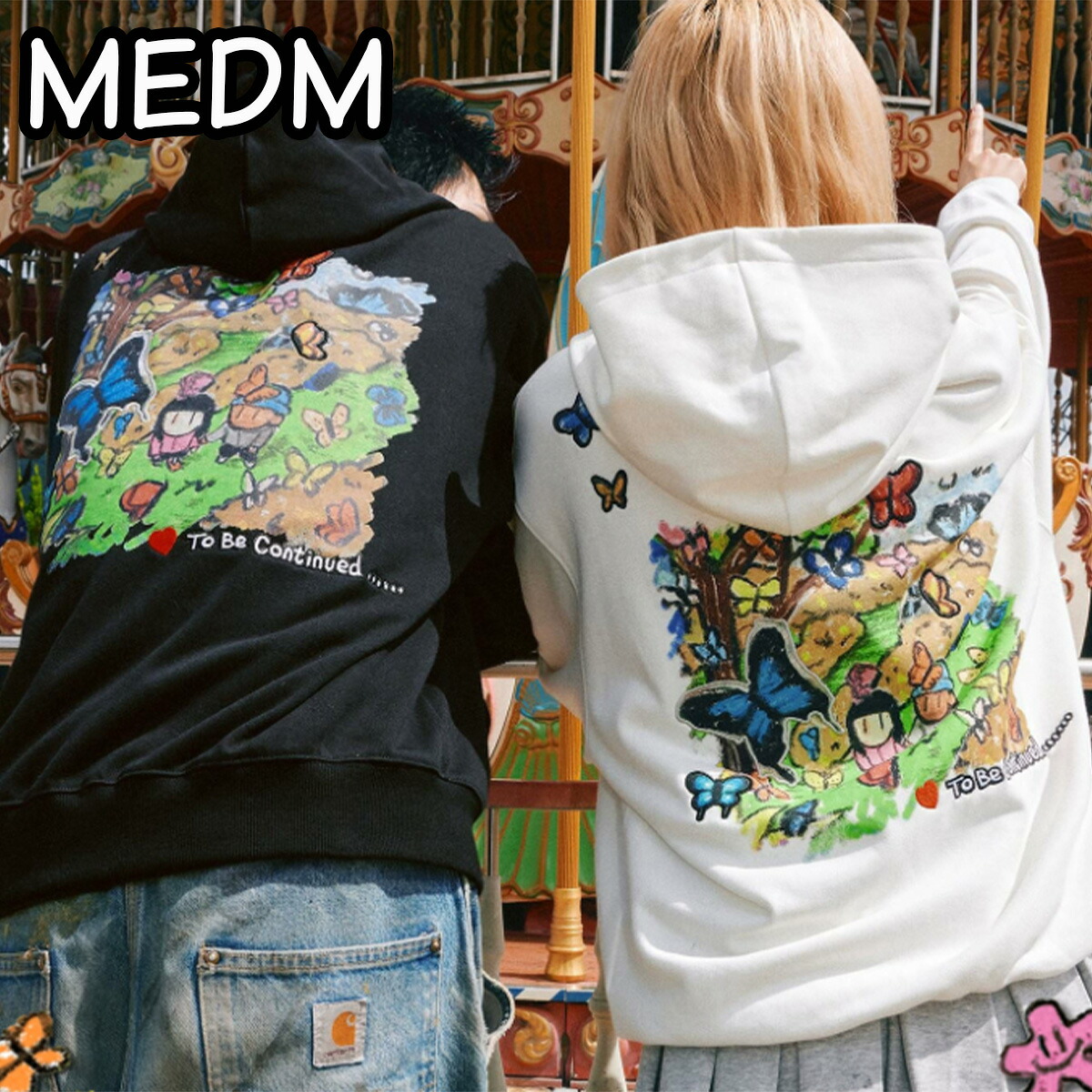 MEDM パーカー ミスターエンジョイダマネー フルジップ パールシリーズ ユニセックス スウェット トレーナー ロゴ カジュアル フード付き セーター メンズ レディース ユニセックス[衣類]｜WILLS