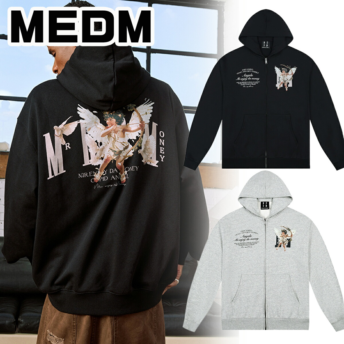 新品、展示品、スエット、パーカー【S-Ｍ】RAMONES　ラモーンズ，ロック，パンク、ギター，黒