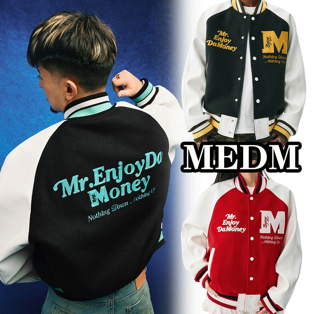 MEDM ミスターエンジョイダマネー スターパッチ 刺繍 長袖 MR.ENJOY DA MONEY(ミスター・エンジョイ・ダ・マネー)商品