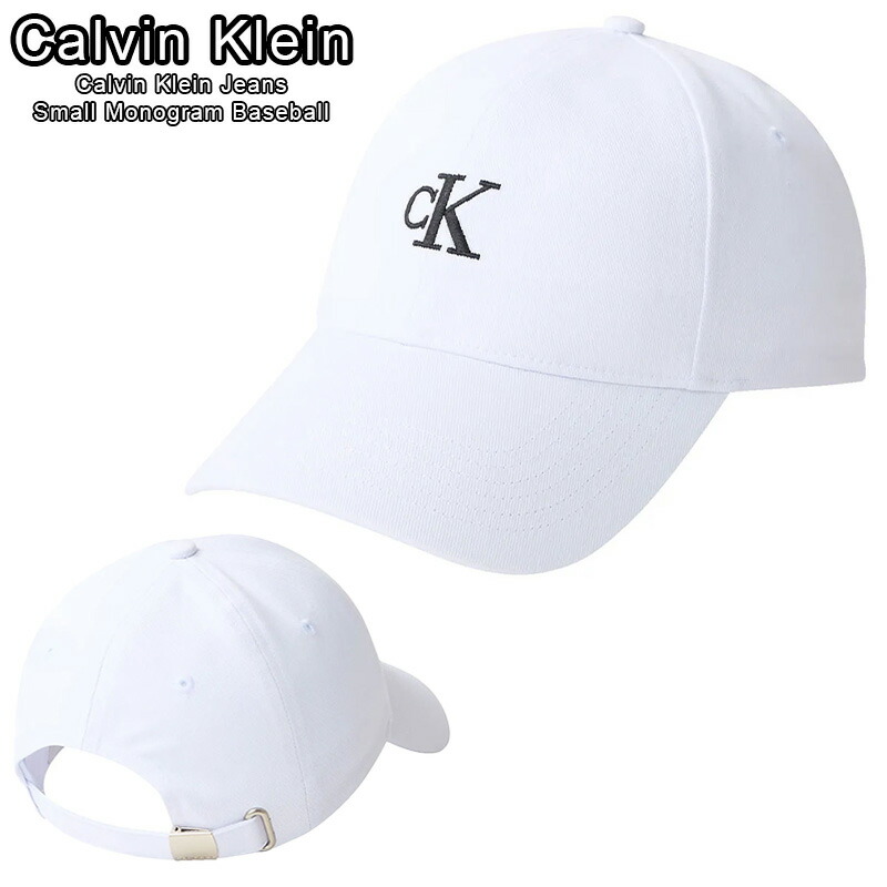 Calvin Klein Jeans カルバンクライン ベースボール キャップ メッシュ Small Monogram Baseball モノグラム ロゴ 帽子 ホワイト メンズ レディース ユニセックス 141795081 [帽子] ユ00572