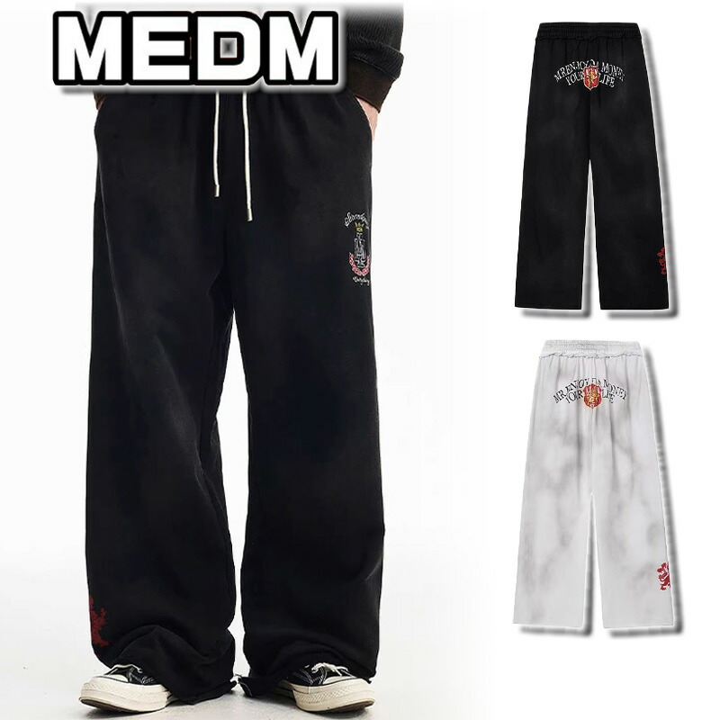 MEDM ベルベットパンツ ミスターエンジョイダマネー スウェット ストレートパンツ メンズ レディース ユニセックス[衣類] ユ00582 楽天市場】MEDM スウェット パンツ ミスターエンジョイダマネー ルーズ