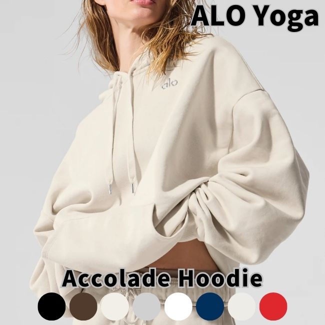 『alo yoga』 (XS) フード付き パーカー org.jpg