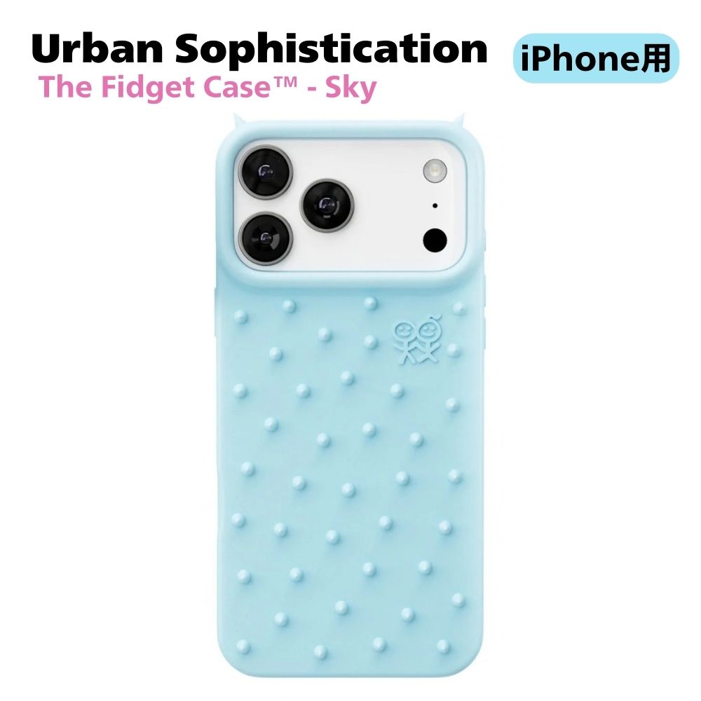 Urban Sophistication iPhone17 入れもの アーバンソフィスティケーション The Fidget Case Sky iPhone17Air iPhone17Pro 落ちこむ入れもの 持ちはこぶ入れもの スマホケース アイフォン 押しかぶせる ブランド名 キューピッド 芸人着付ける 偶像愛用 [雑貨] ユ00582
