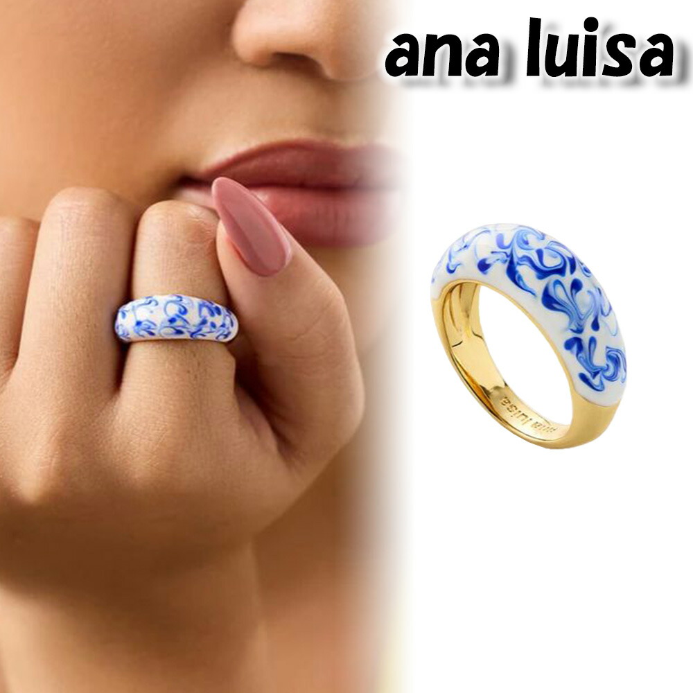 ana luisa アナルイサ リング 指輪 14K WRENLEY MARBLE BLUE ゴールド 金 低刺激性 アクサセリー 誕生日 プレゼント ギフト 贈り物 お祝い パーティー 結婚式 二次会 人気 ホワイトデー [アクセサリー]