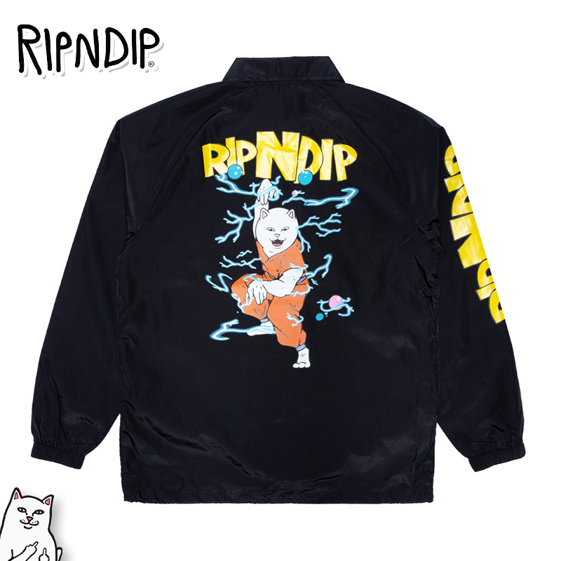 楽天市場】リップンディップ コーチジャケット RIPNDIP Abduction