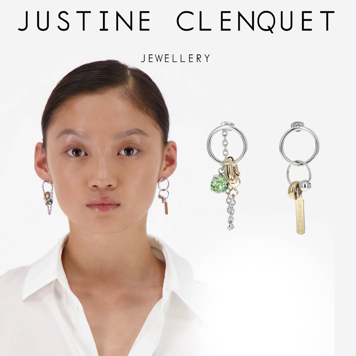 休日限定 ジュスティーヌクランケ Justine Clenquet ジェン ピアス Jen