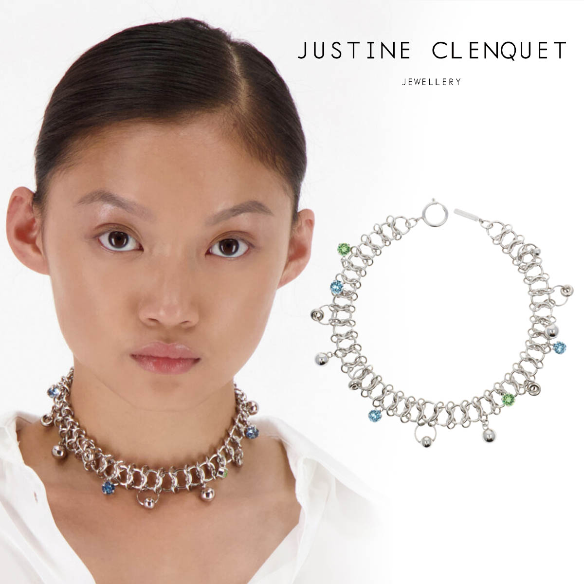 Justine Clenquet チョーカー ネックレス クリスタル パール 楽天市場】ジュスティーヌクランケ Justine Clenquet コートニー