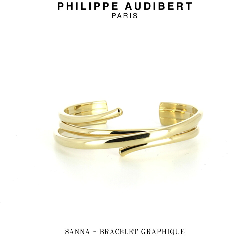 フィリップ オーディベール Philippe Audibert 24K SANNA BRACELET GRAPHIQUE サンナ ブレスレット ゴールド PhilippeAudibert レディース[アクセサリー]