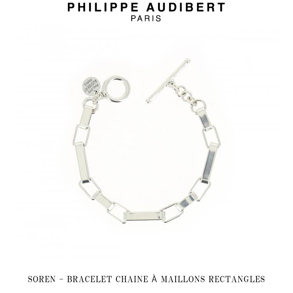 フィリップ オーディベール Philippe Audibert SOREN BRACELET CHAINE MAILLONS RECTANGLES ソレン シルバー ブレスレット PhilippeAudibert レディース [アクセサリー]
