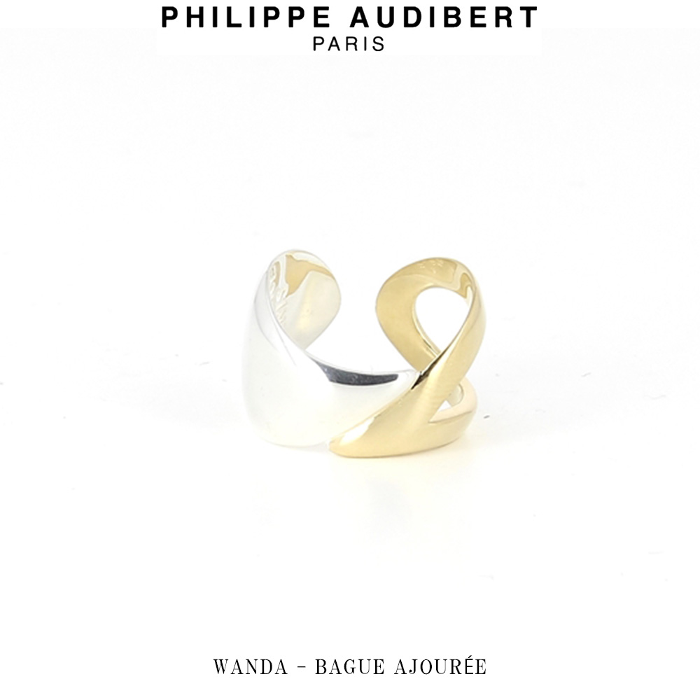 フィリップ オーディベール Philippe Audibert WANDA BAGUE AJOURE ワンダ シルバー ゴールド メタル リング 指輪 メンズ [アクセサリー]