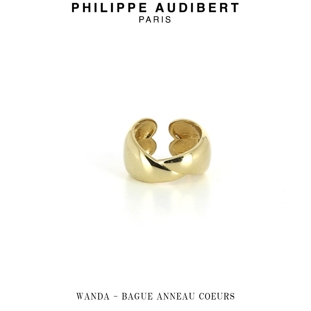 フィリップ オーディベール Philippe Audibert 24K WANDA BAGUE ANNEAU COEURS ワンダ ゴールド メタル リング 指輪 PhilippeAudibert レディース[アクセサリー]｜WILLS