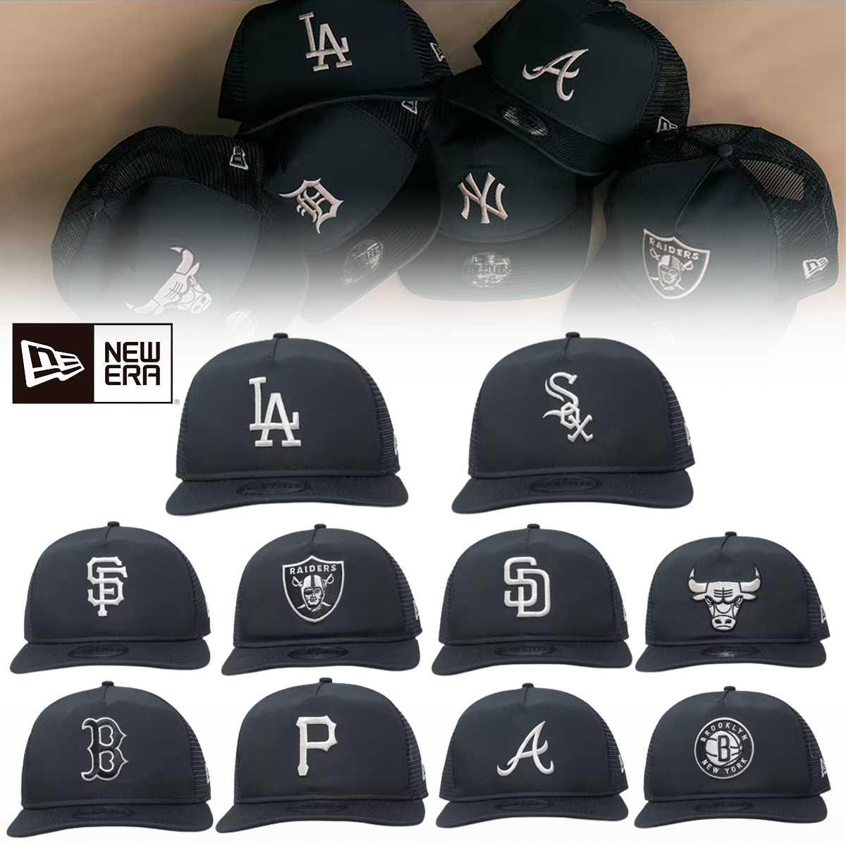新品☆希少レザールック☆ニューエラ キャップ NEW ERA NEW ERA キャップ 帽子 ニューエラメッシュキャップ 9FORTYA
