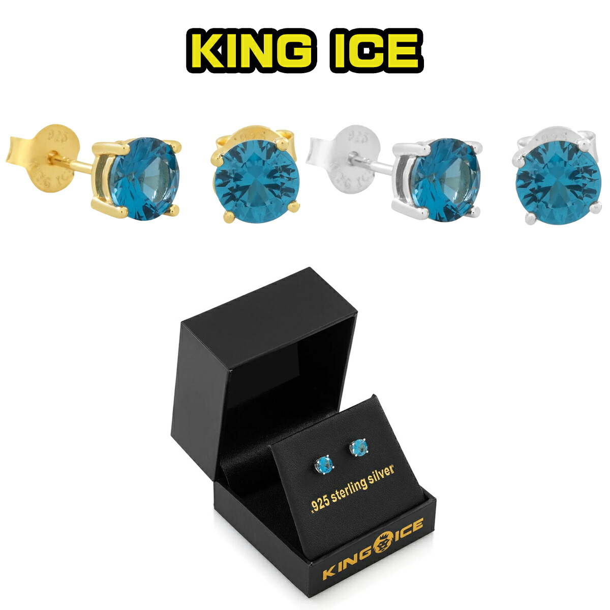 楽天市場】KING ICE キングアイス ピアス 両耳 6MM Red