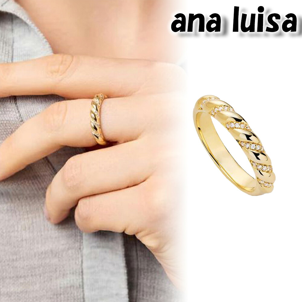 ana luisa アナルイサ リング 指輪 14K PRESLEY Gold Band Ring ゴールド 金 低刺激性 アクサセリー 誕生日 プレゼント ギフト 贈り物 お祝い パーティー 結婚式 二次会 人気 ホワイトデー [アクセサリー]
