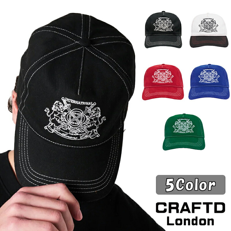 CRAFTD London クラフトロンドン キャップ 帽子 GENTLEMEN’S CLUB CAP フリーサイズ 調節可能 ぼうし アクセサリー メンズ [帽子] ユ00572