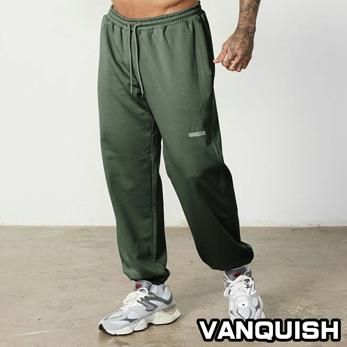VANQUISH オリーブ パンツ M 楽天市場】ヴァンキッシュ フィットネス VANQUISH ESSENTIAL