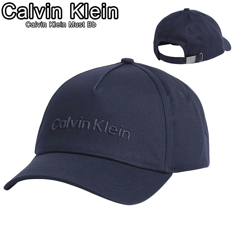 Calvin Klein カルバンクライン キャップ Calvin Klein Must Bb ベースボールキャップ ロゴ 帽子 Navy ネイビー メンズ レディース ユニセックス 140907870 [帽子] ユ00572