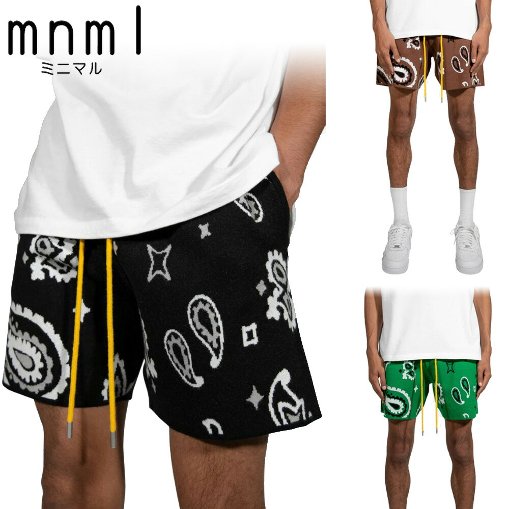 楽天市場】即納 mnml ミニマル R466 DENIM SHORTS ブルー