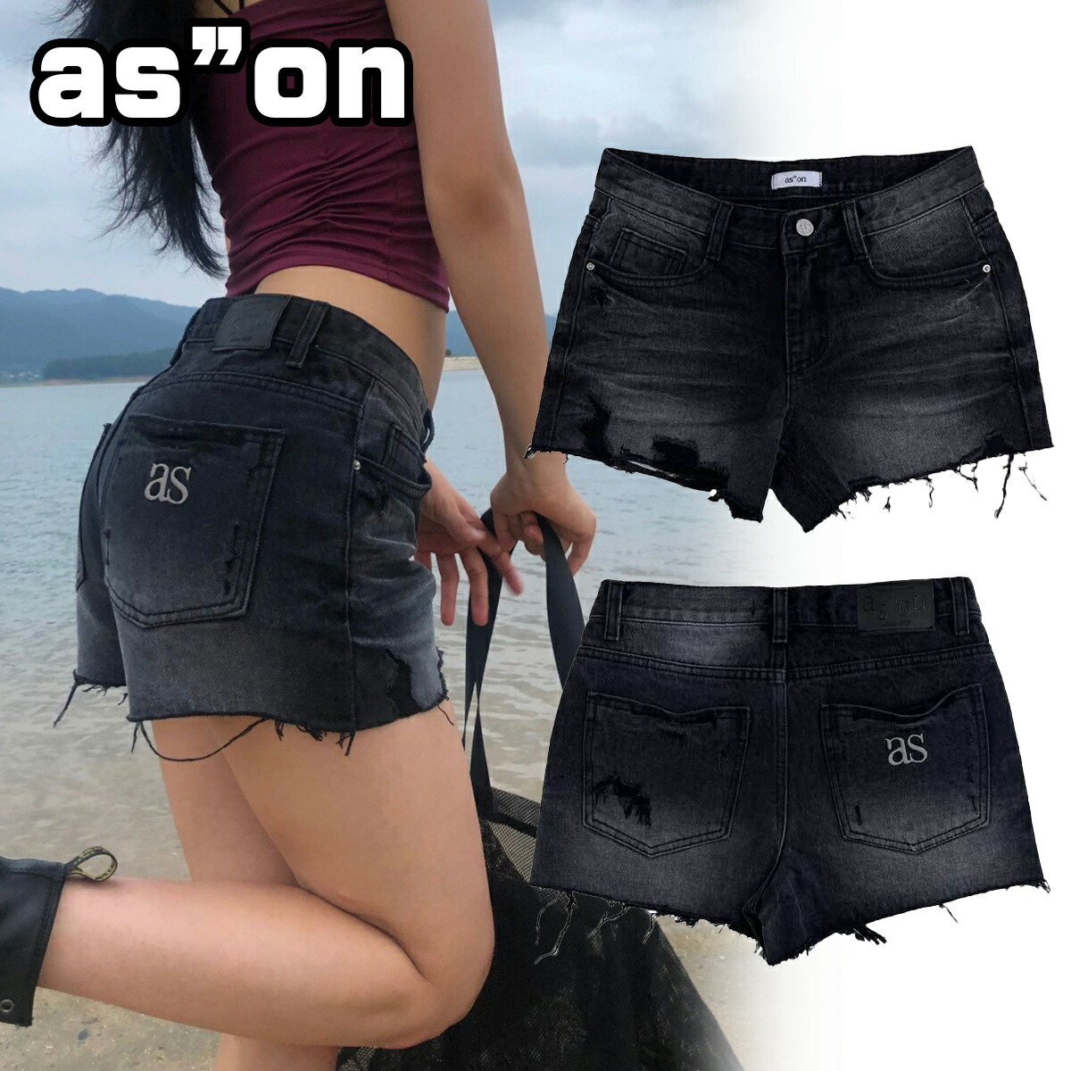 as&rdquo;on アズオン ショートパンツ ボトムス HOLLYWOOD SHORT PANTS レディースファッション 韓国 正規品[衣類] ユ00572｜WILLS