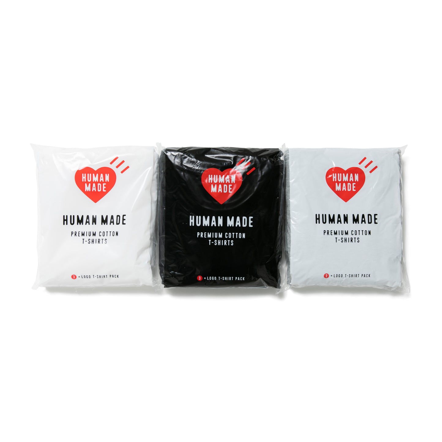 HUMAN MADE Tシャツ ヒューマンメイド 3-PACK T-SHIRT SET パックT 3枚
