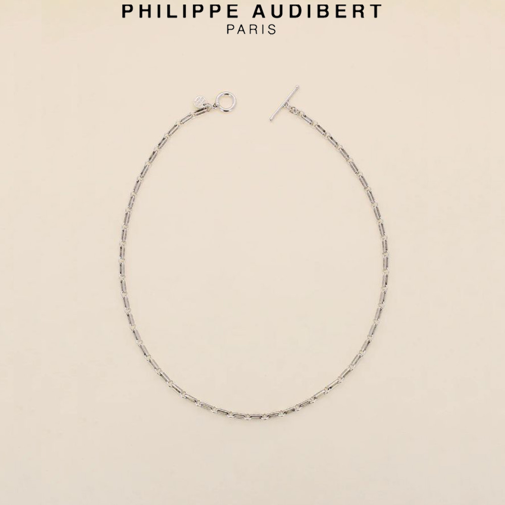 フィリップ オーディベール Philippe Audibert COLLIER HOMME UTAH オム ユタ ネックレス ペンダント シルバーメタル PhilippeAudibert メンズ