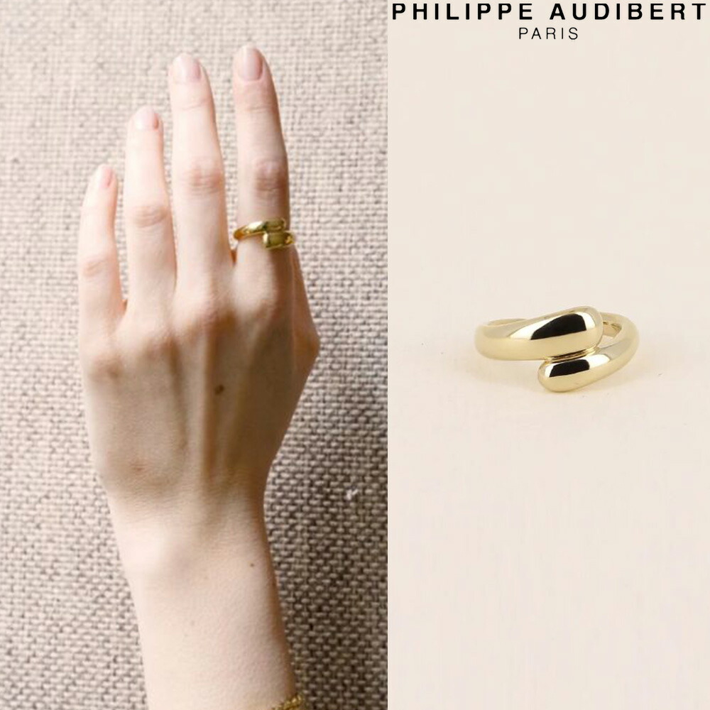 【Philippe Audibert】ERAY スーパーインポーズ ゴールド リング Philippe Audibert】ERAY スーパーインポーズ ゴールド リング